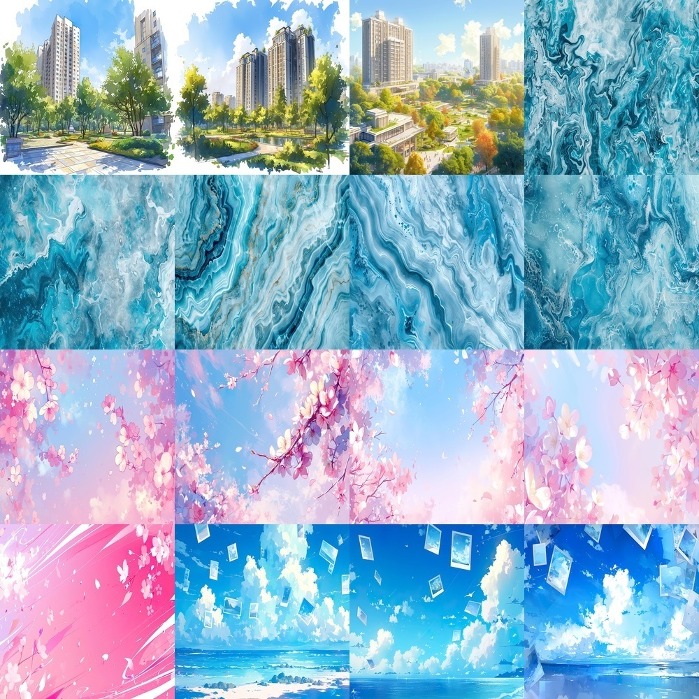 多彩なクリエイティブ背景素材パック