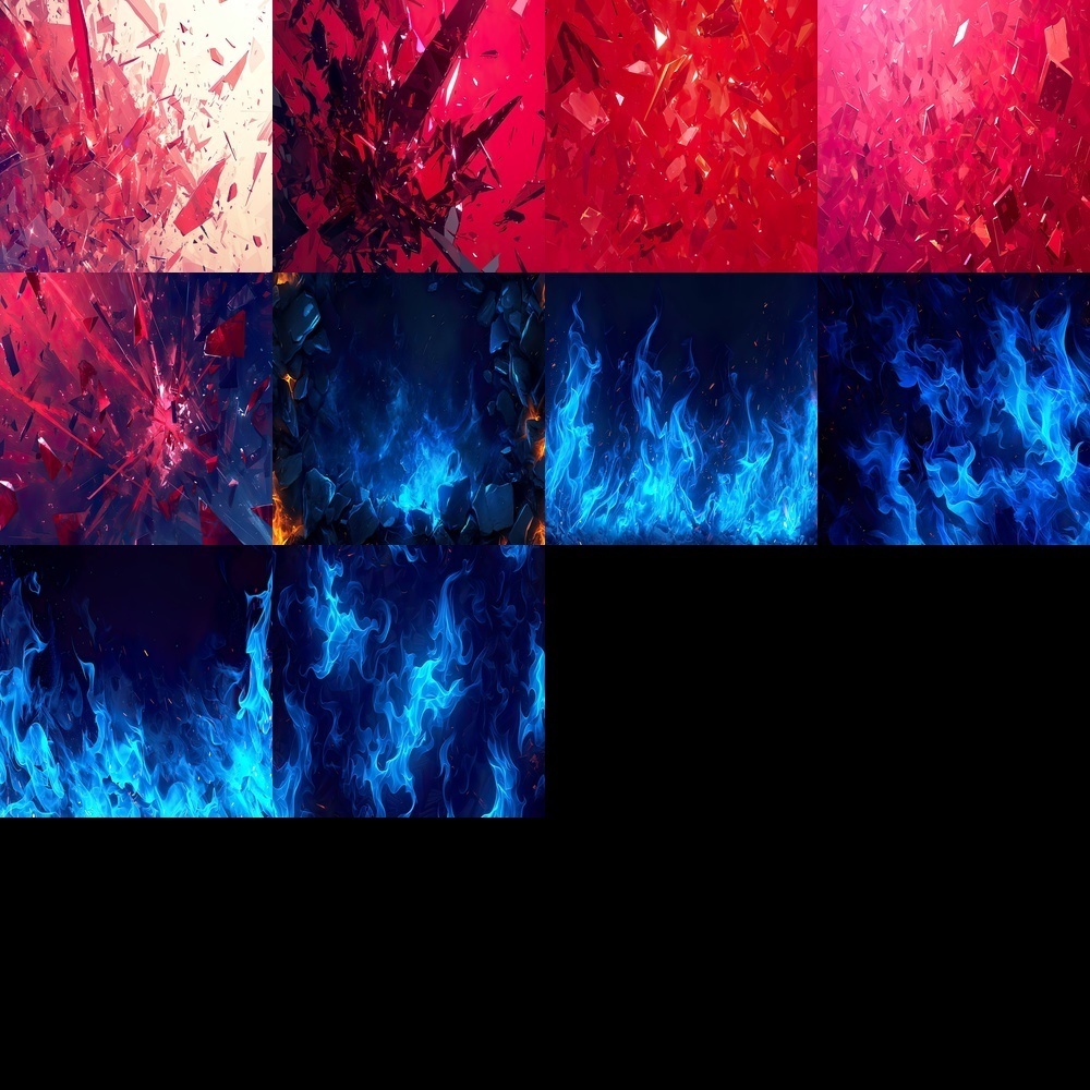 多彩なクリエイティブ背景素材パック