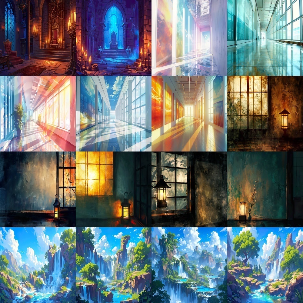 多彩な幻想&リアル背景素材パック