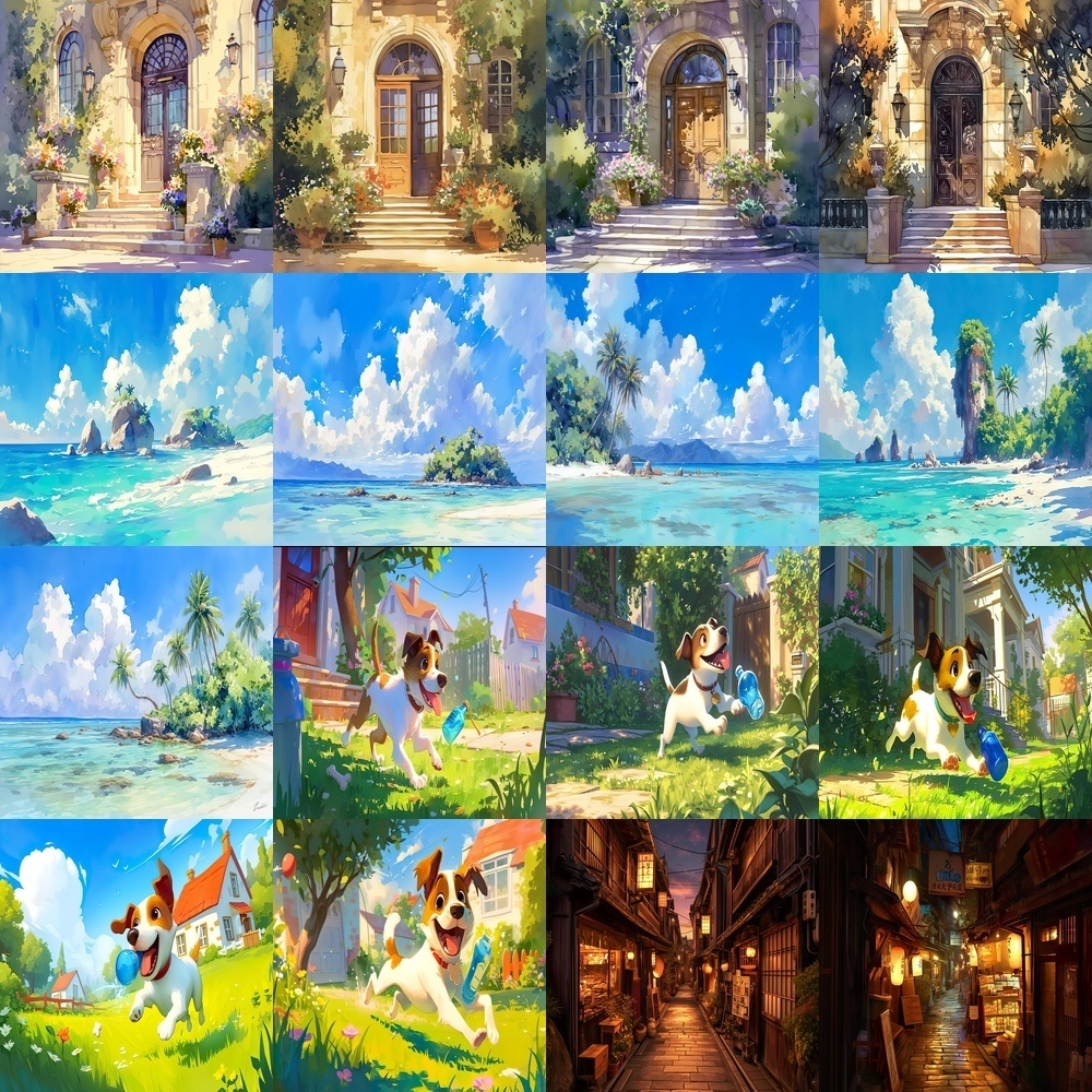 多様な季節と風景素材パック