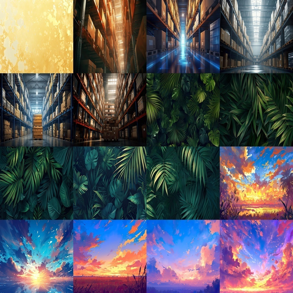 多様な季節と風景素材パック