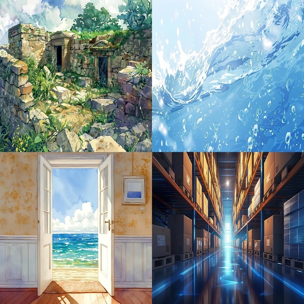 多様な季節と風景素材パック