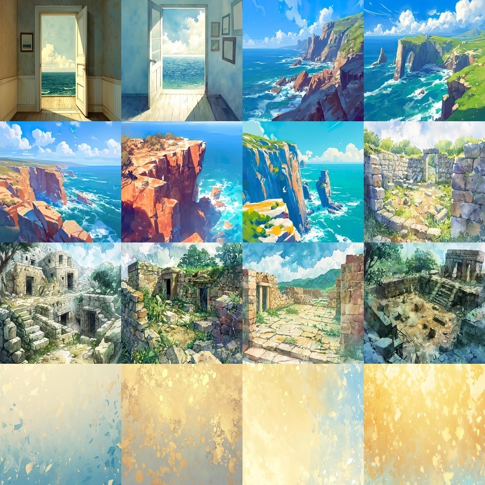 多様な季節と風景素材パック