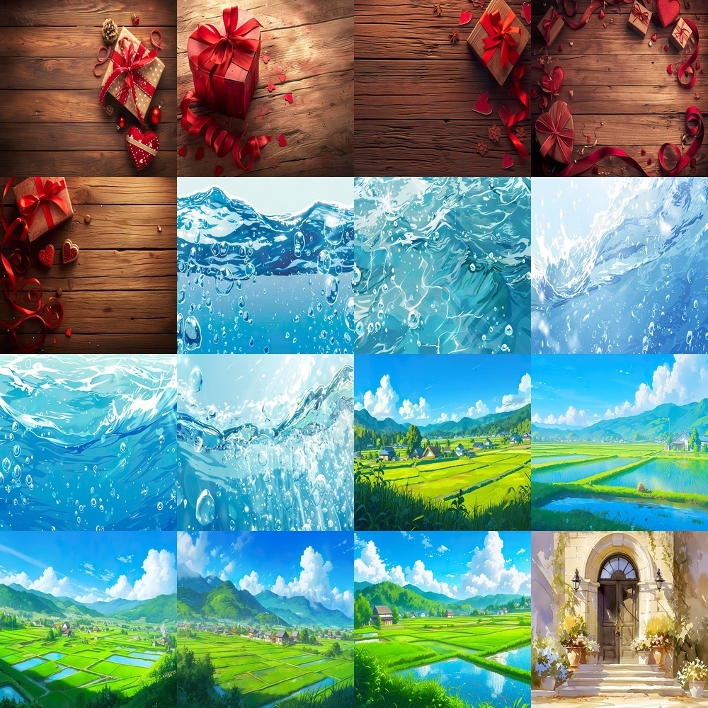 多様な季節と風景素材パック