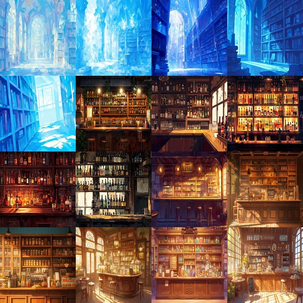 バー&カフェの風景素材パック