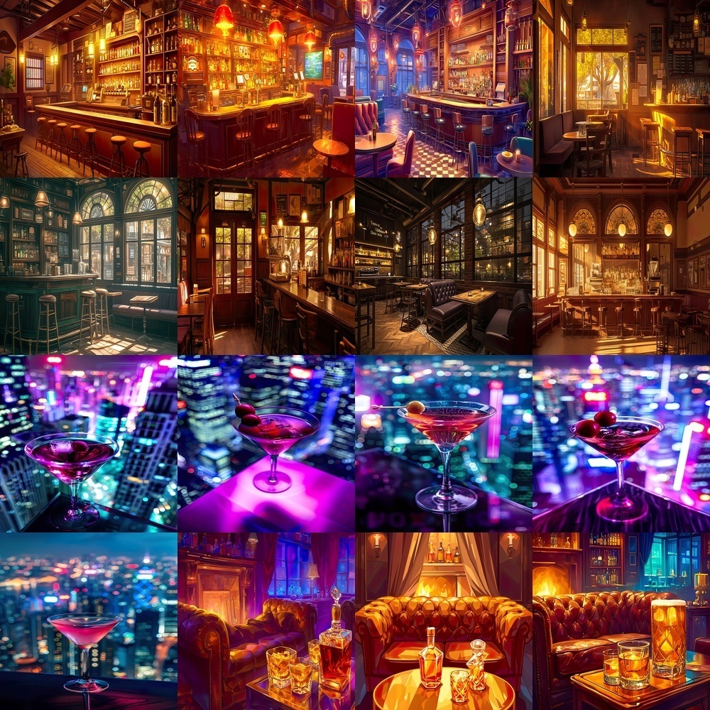 バー&カフェの風景素材パック