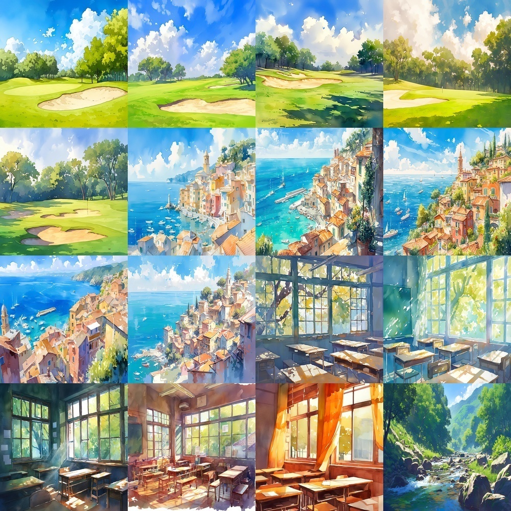 季節の美しい風景素材パック