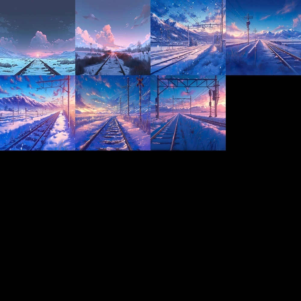 季節の線路風景素材パック