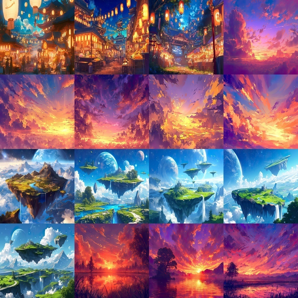 幻想的な風景素材パック