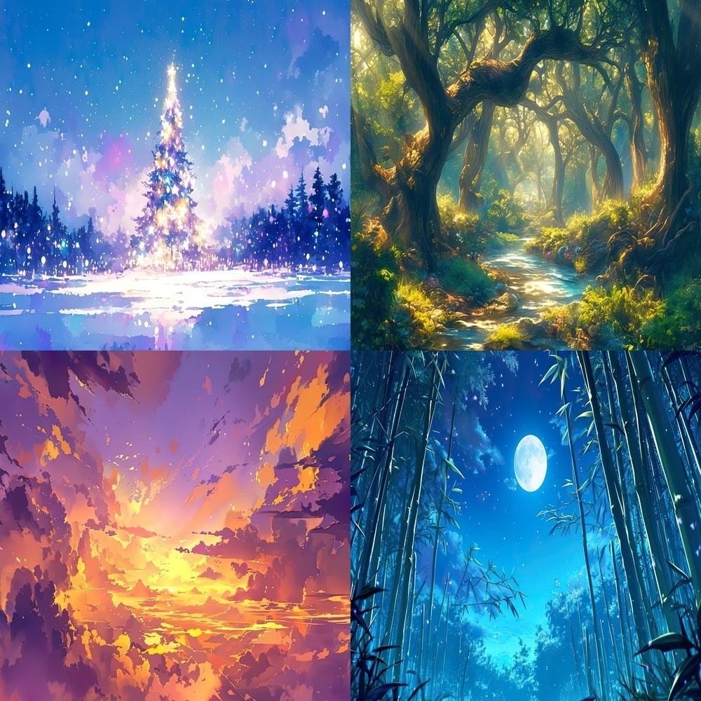 幻想的な風景素材パック