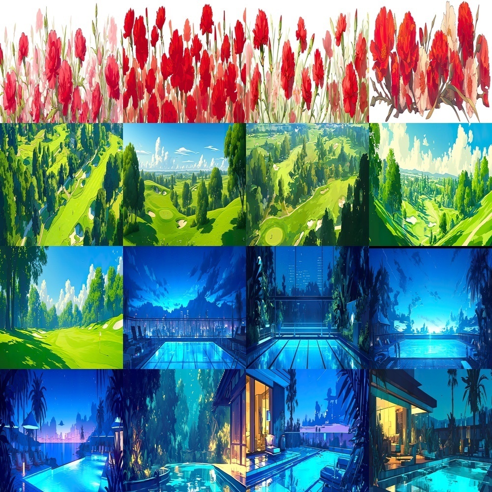 多彩なヘッダー画像素材パック