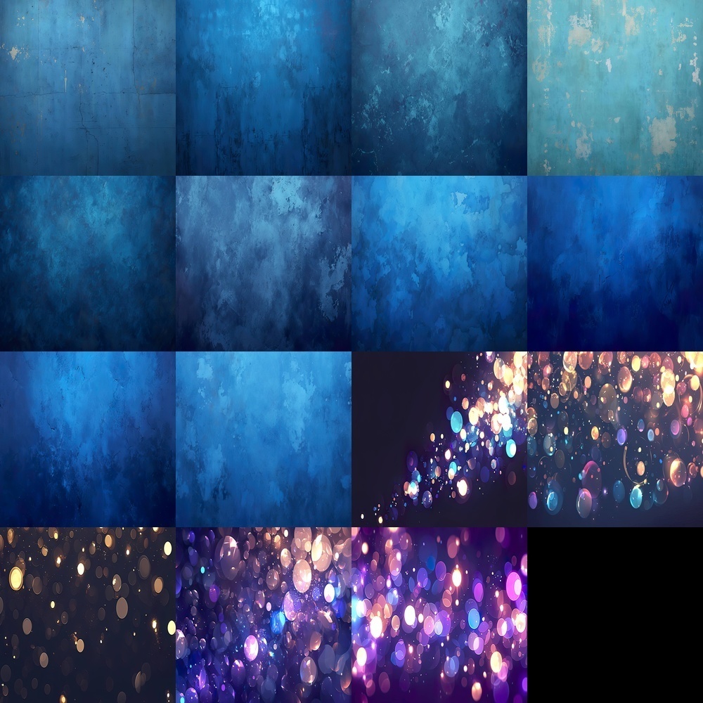 多彩な背景と屋敷風景素材パック