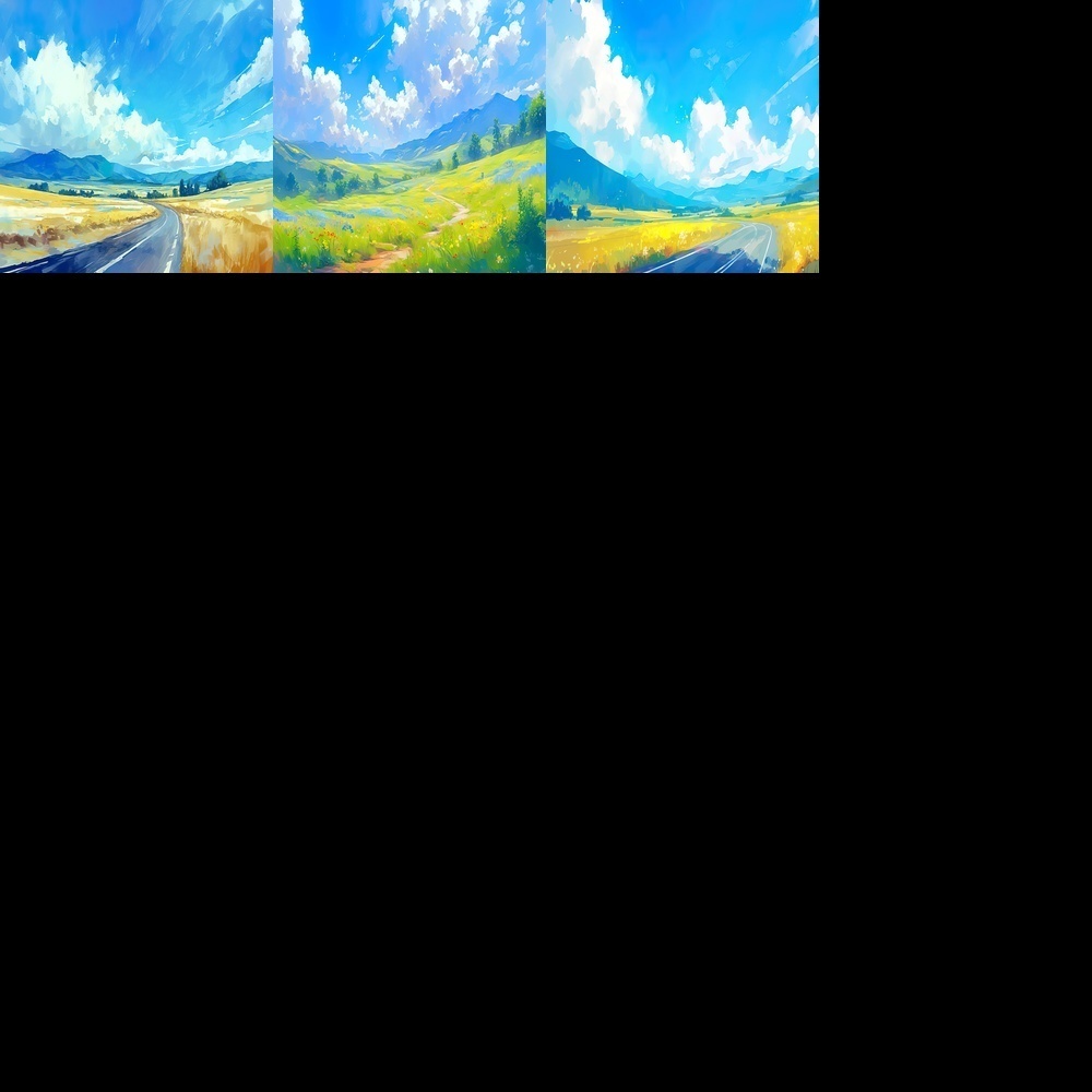 多彩な背景とイラスト素材パック