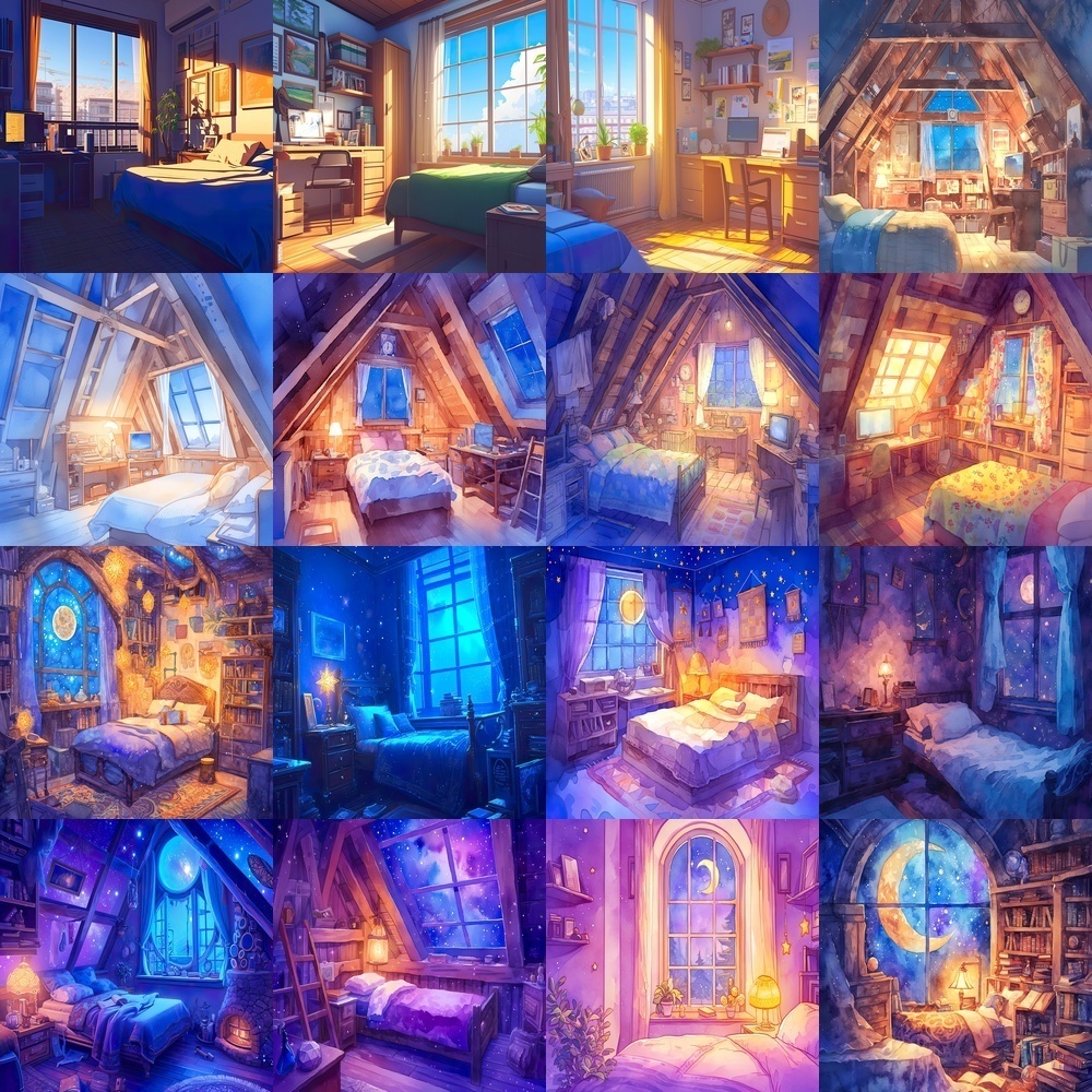 多彩なベッドルーム素材パック