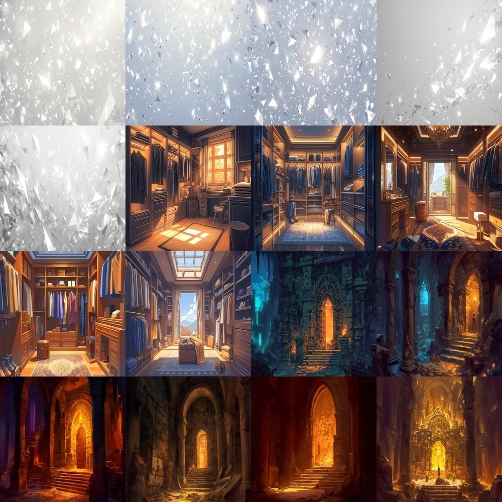 多彩なシーンと風景素材パック