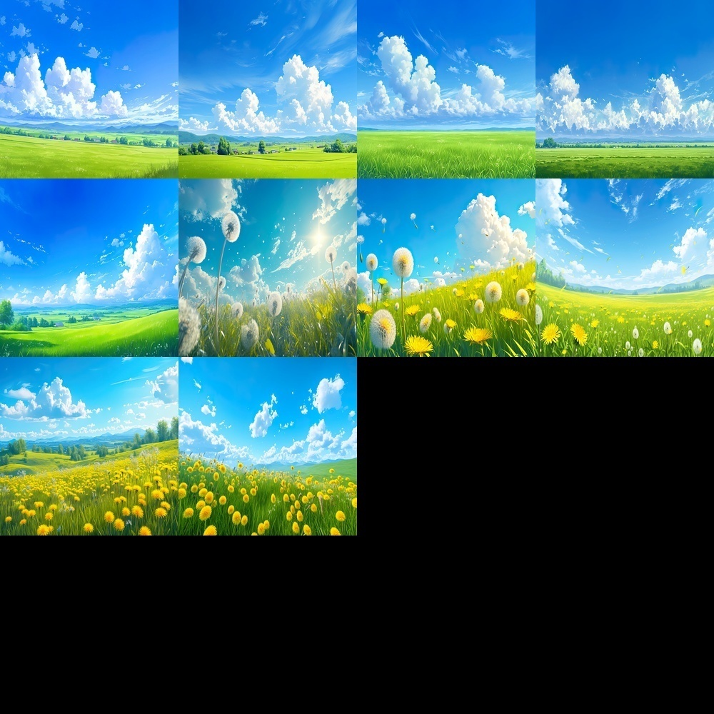 多彩な風景と季節素材パック