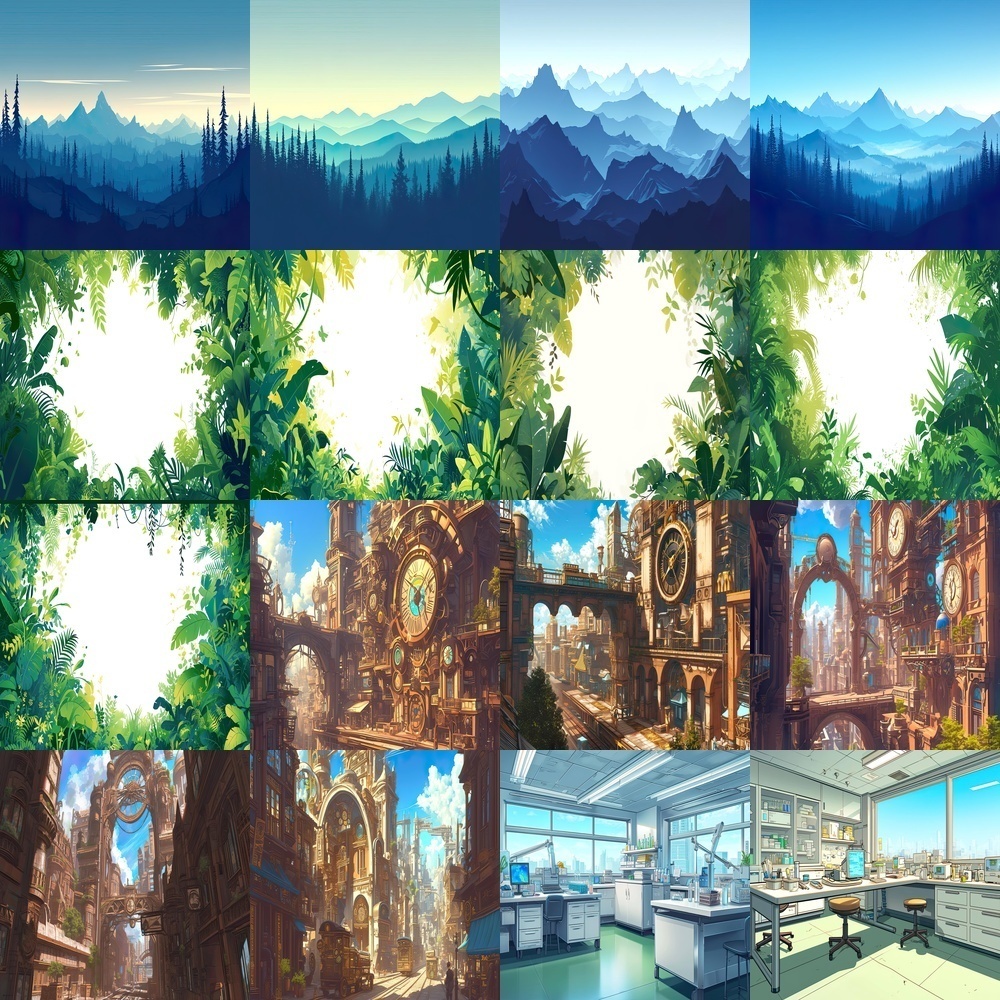 多彩な風景と季節素材パック