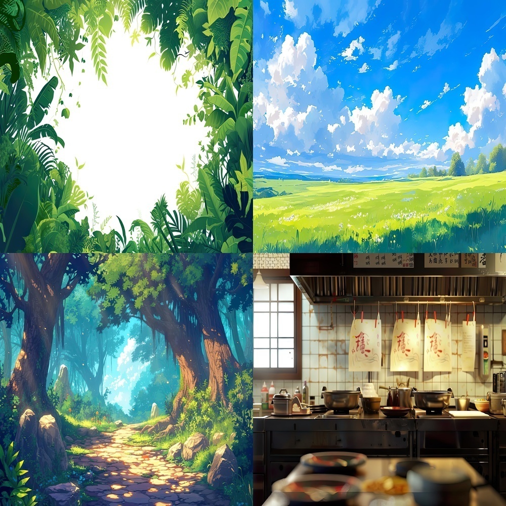 多彩な風景と季節素材パック