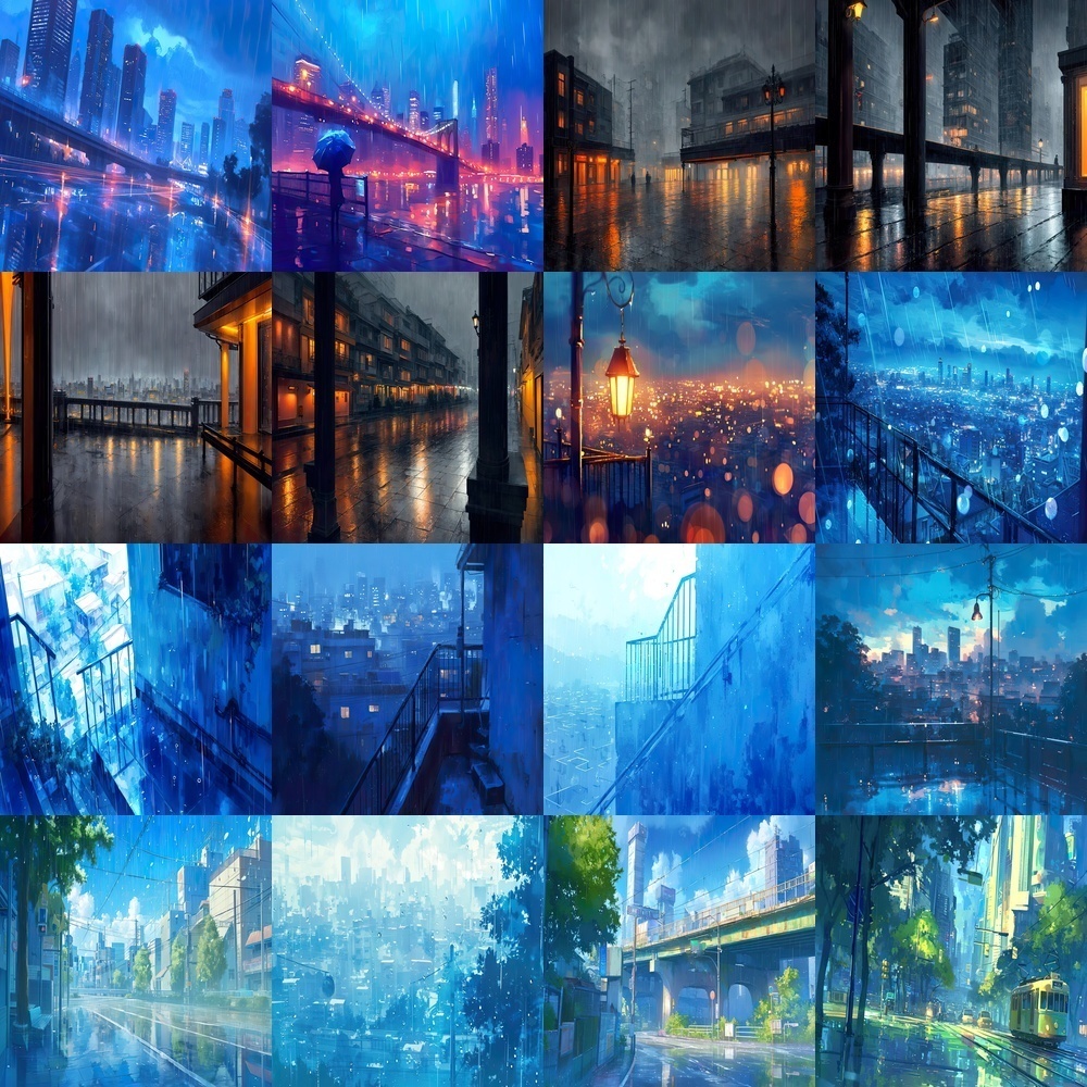 多彩な風景と都市素材パック