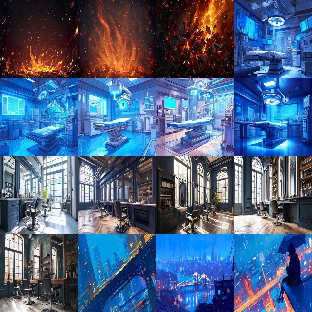 多彩な風景と都市素材パック