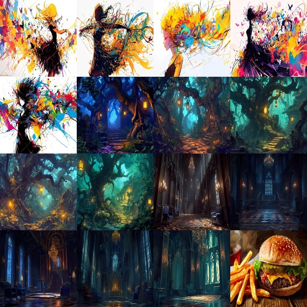 多彩な風景と人物素材パック