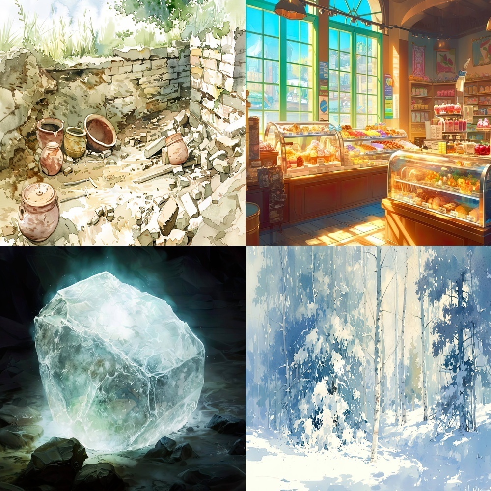 多彩な風景と現代シーン素材パック