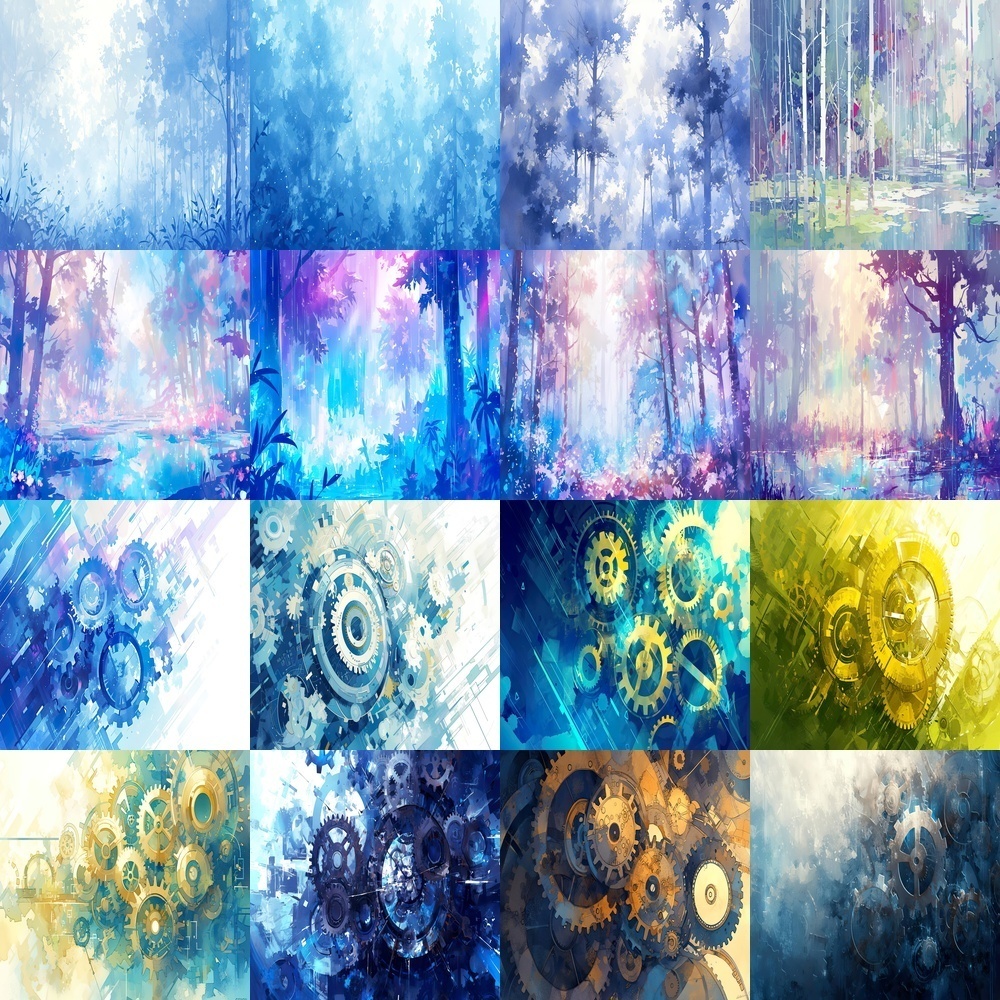 デジタルイメージと自然風景素材パック