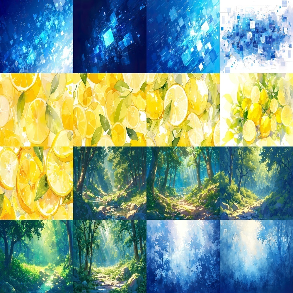 デジタルイメージと自然風景素材パック