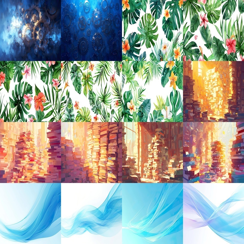 デジタルイメージと自然風景素材パック