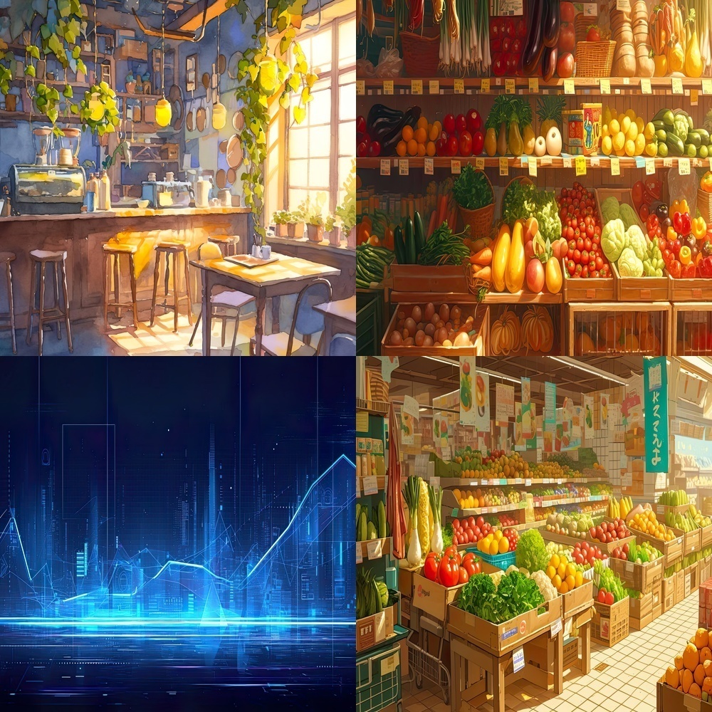 多彩なフレームと自然風景素材パック