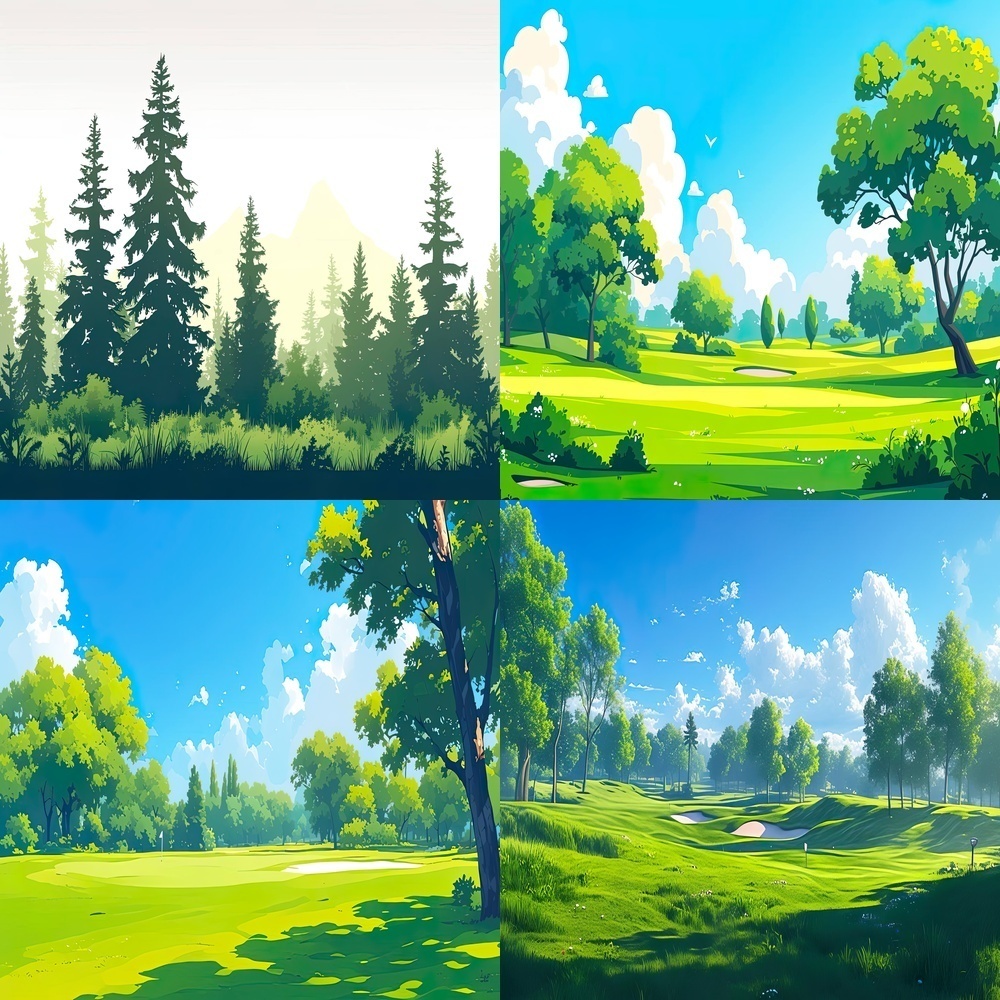 静寂な自然風景素材パック