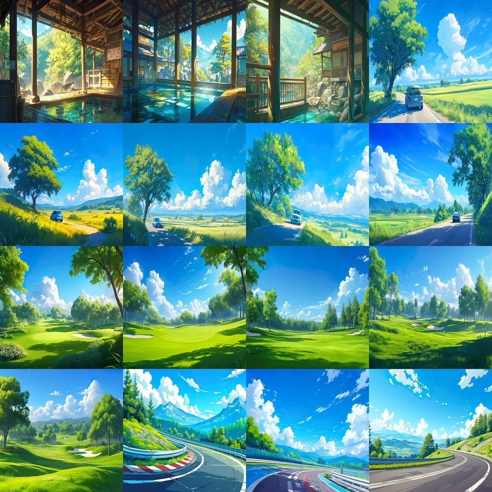 静寂な自然風景素材パック