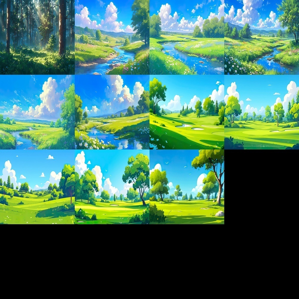 静寂な自然風景素材パック