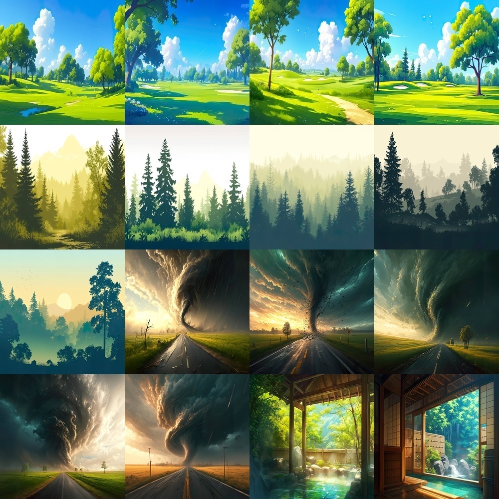 静寂な自然風景素材パック