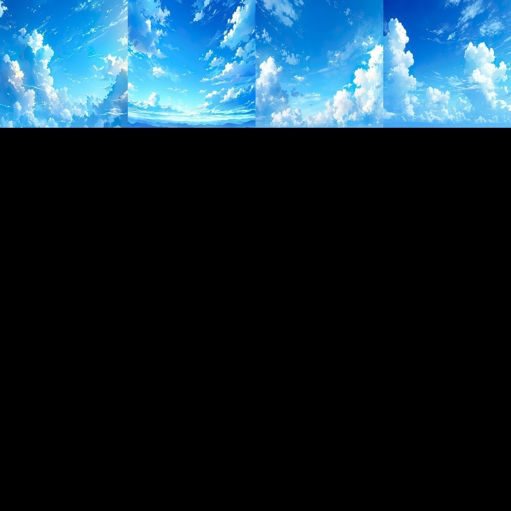 青空と自然風景素材パック