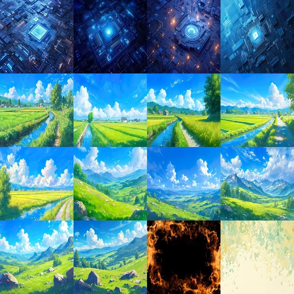 自然とテクノロジーの素材パック