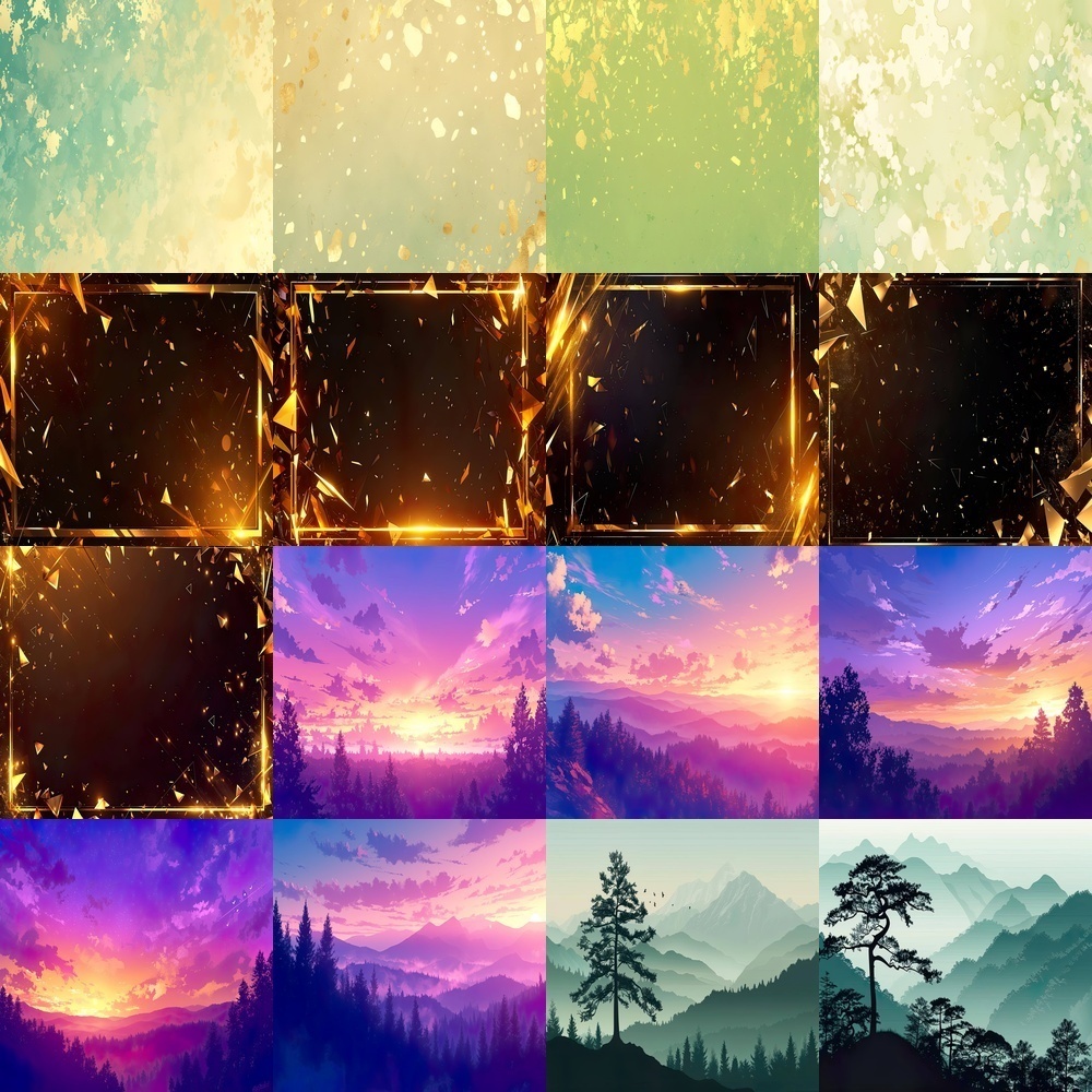 自然とテクノロジーの素材パック