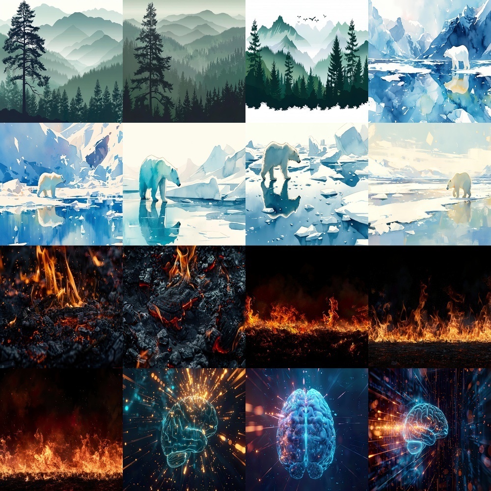 自然とテクノロジーの素材パック