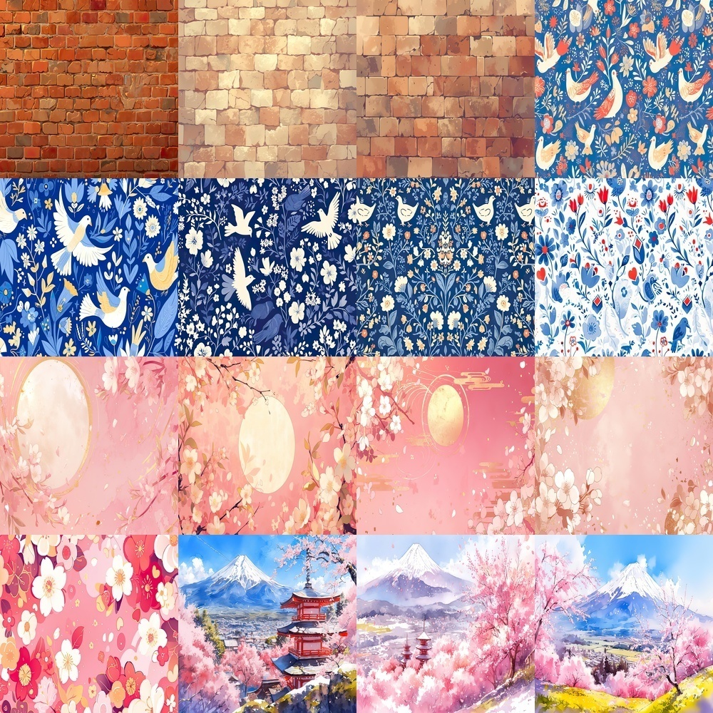 春の彩りと輝き素材パック