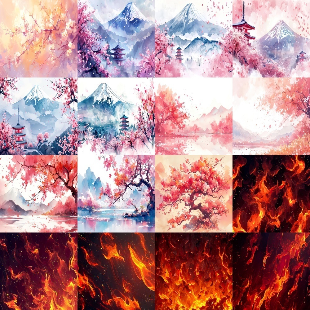 春の彩りと輝き素材パック