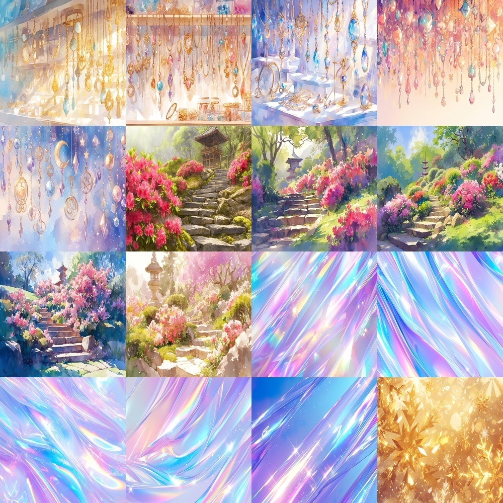 春の彩りと輝き素材パック