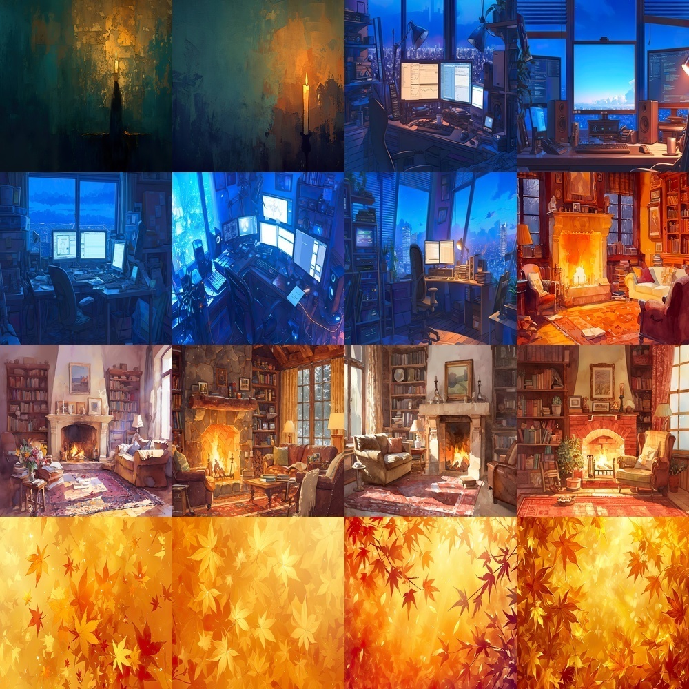 お茶会とゴージャスな背景素材パック