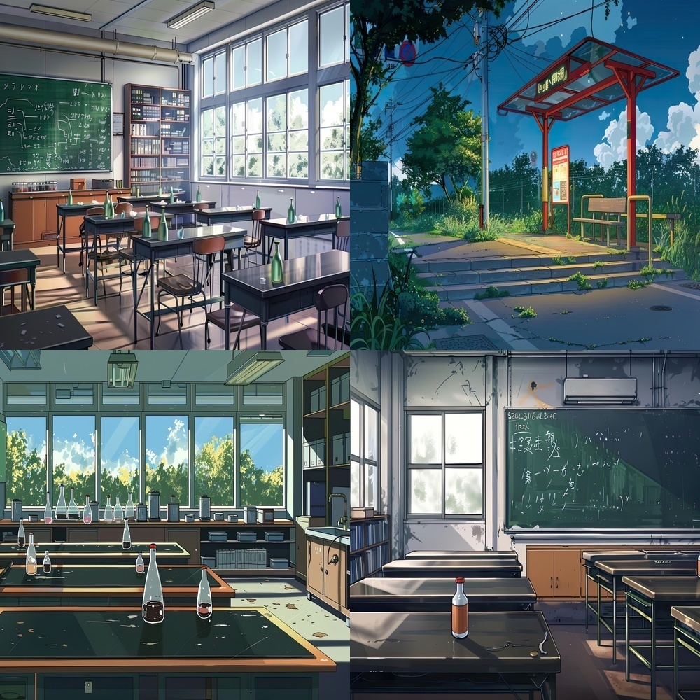 多様な風景と背景素材パック