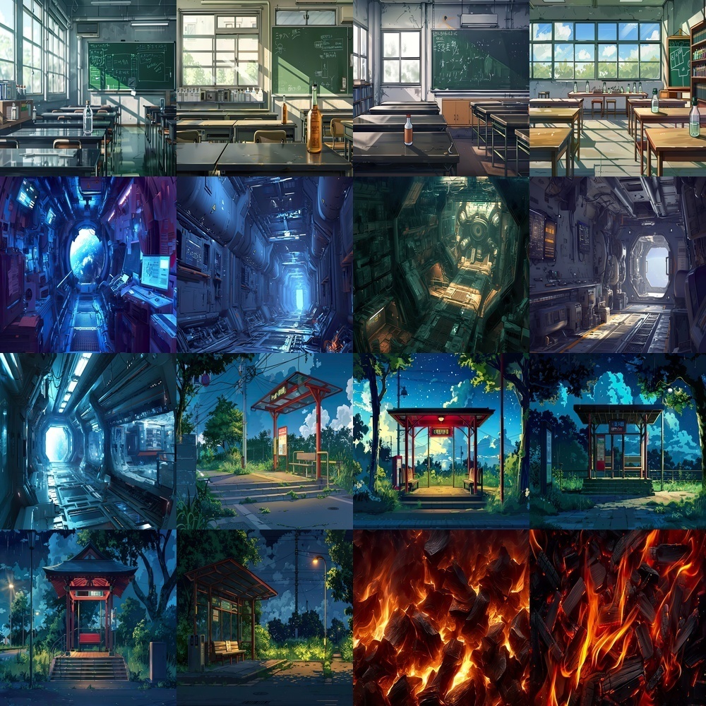 多様な風景と背景素材パック