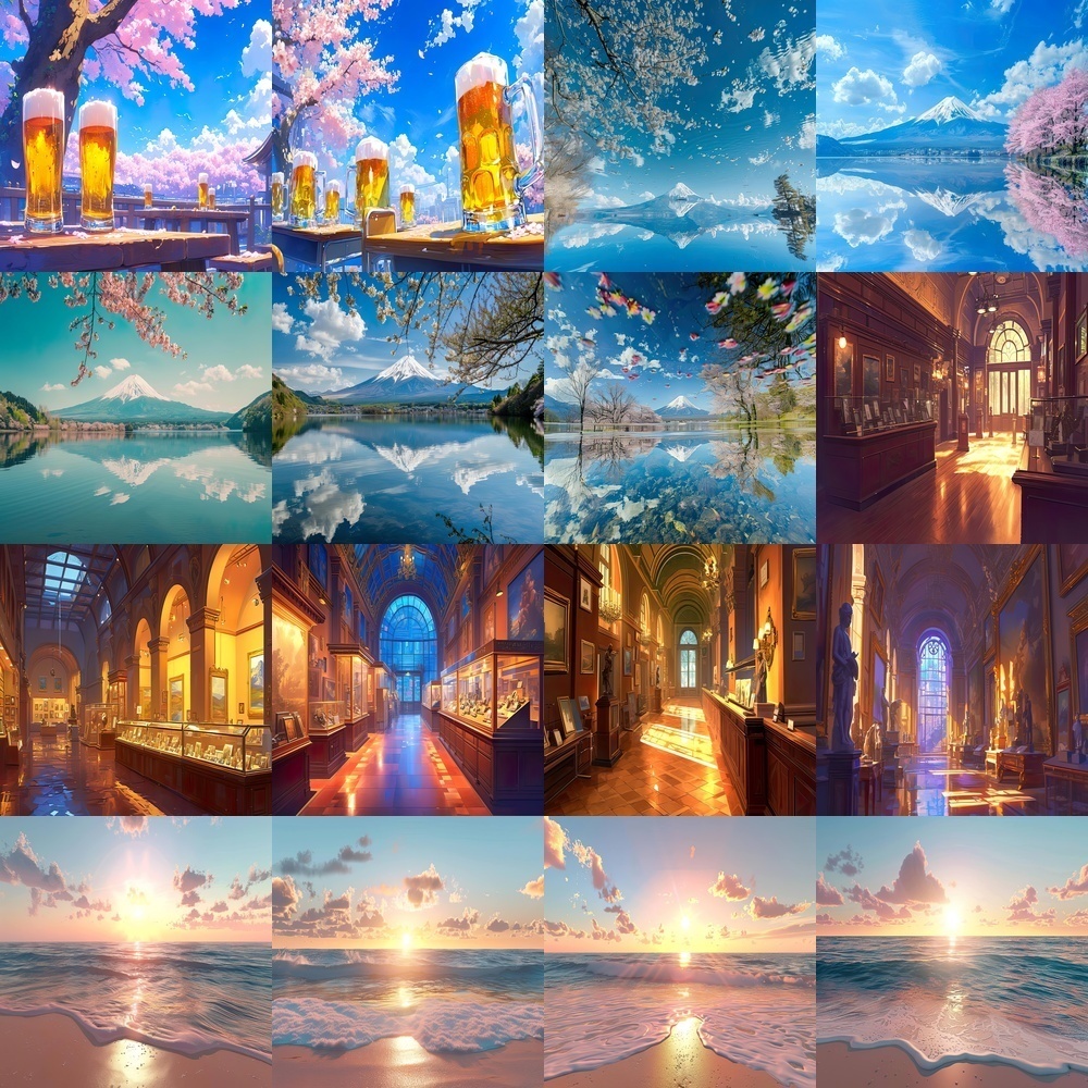 多彩な風景と建築素材パック