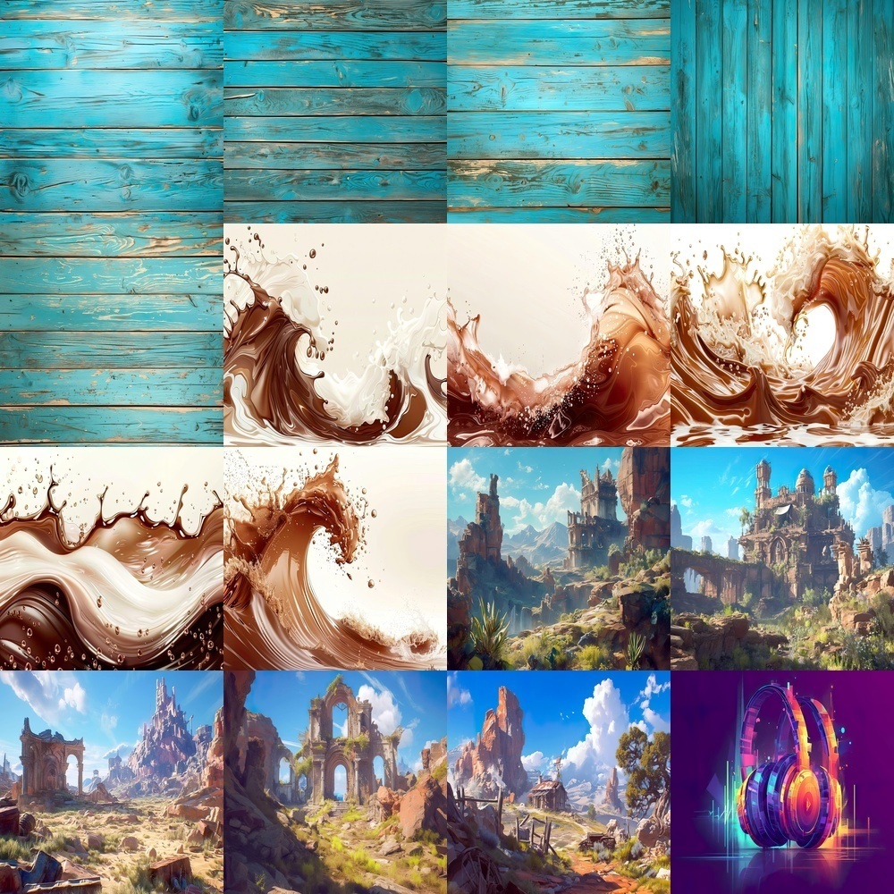 多様な壁紙と自然風景素材パック