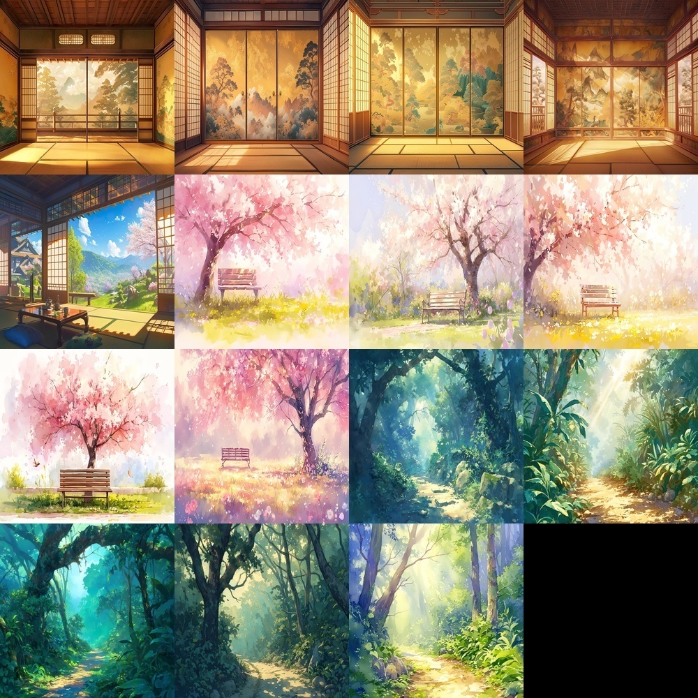 多様な自然とファンタジー素材パック