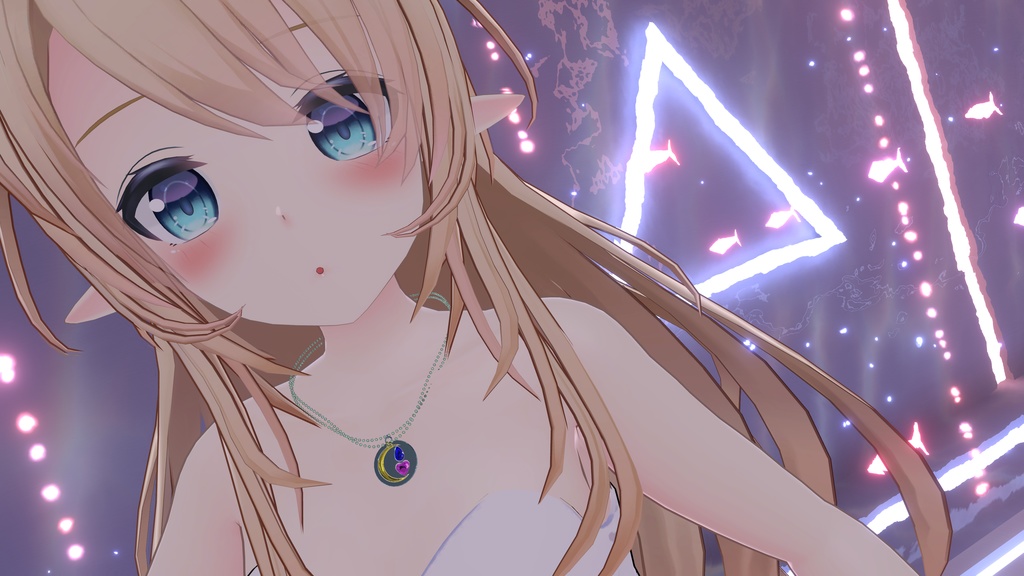 ムーンペアネックレス