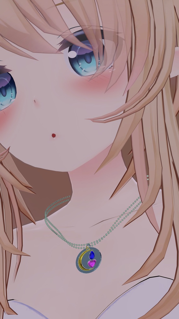 ムーンペアネックレス