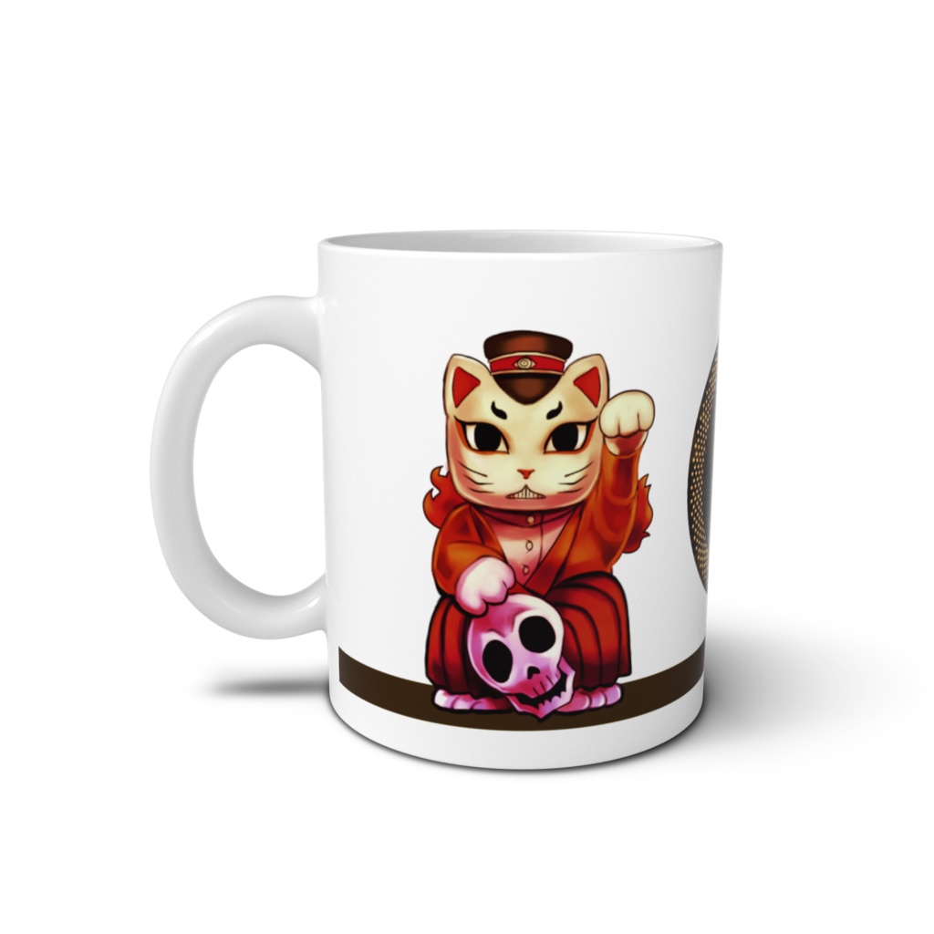 歓楽街ミギヒダリ招き猫マグカップ